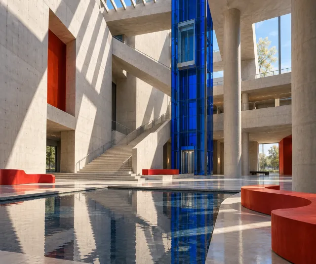 Brutalist Atrium